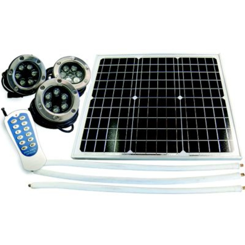 Dock Edge DE96283F Solar Underwater Light Set, 3/Pk