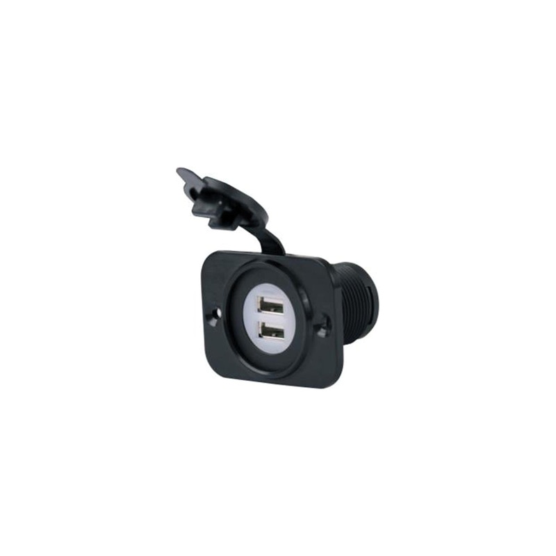 Marinco 12VDUSB SeaLink Deluxe Dual USB Charger Receptacle 12-24V