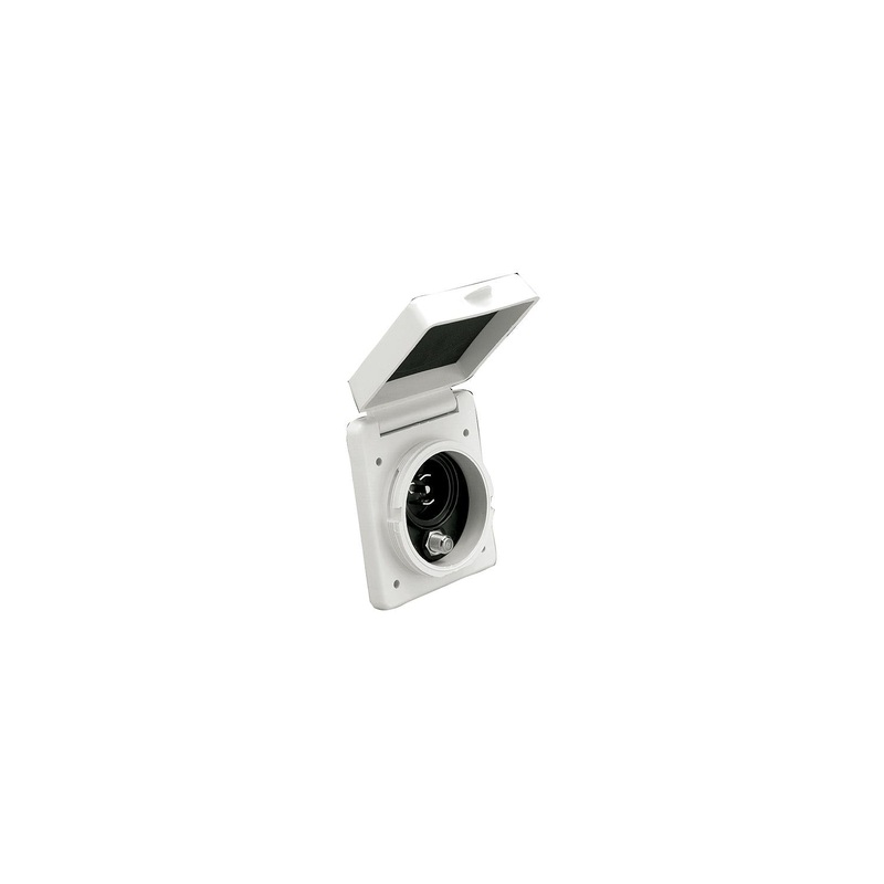 Marinco PH6574TV Phone and Cable TV Inlet With Stainless Steel Trim