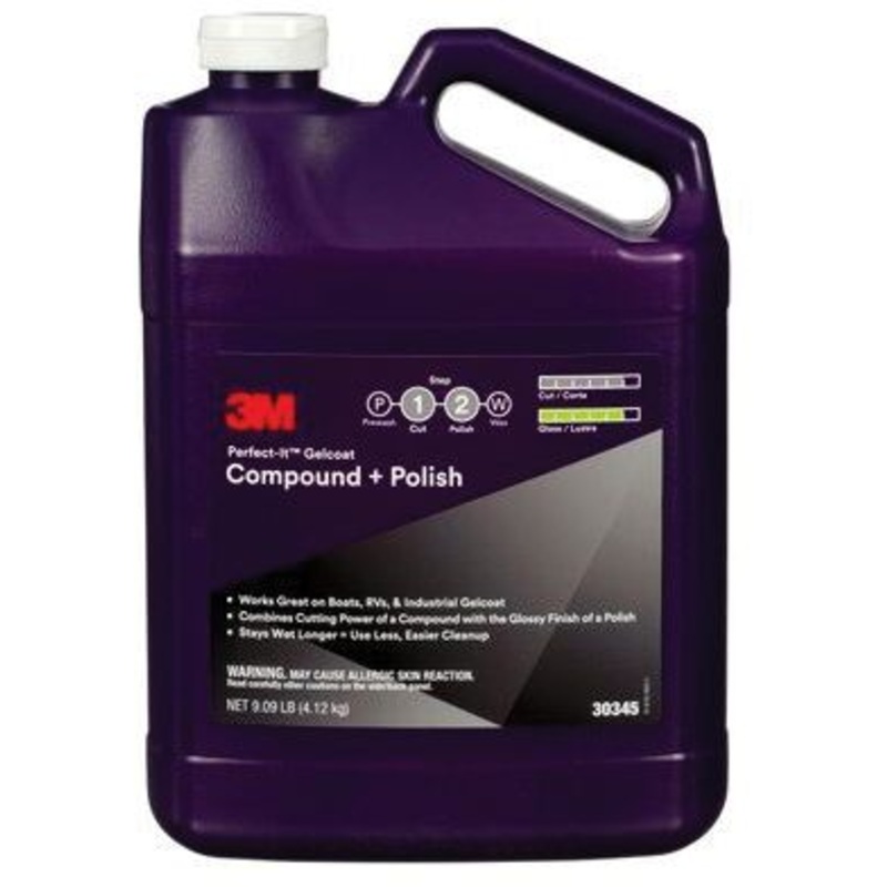3M 30345 3M Perfect-It Gelcoat Compound + Polish, Gallon