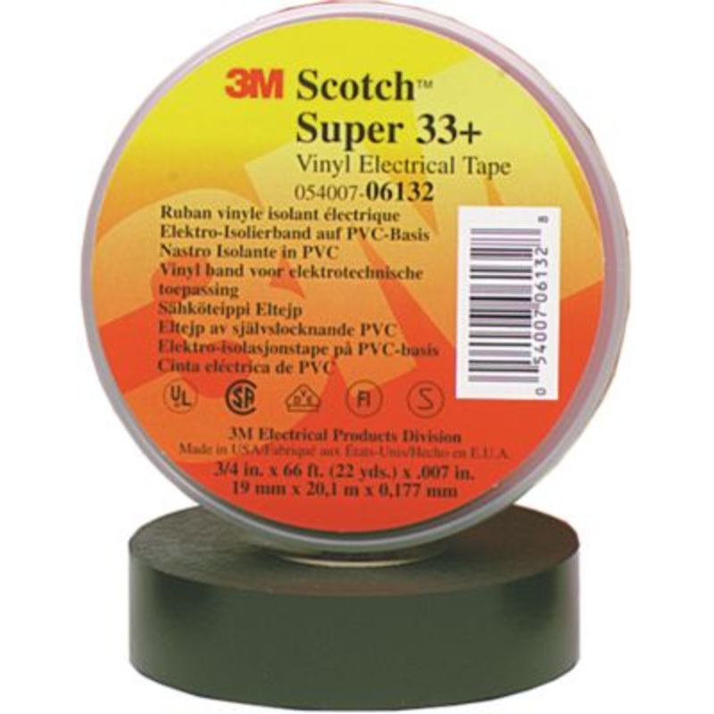 3M 6132 33+ Electrical Tape 3/4 X 66