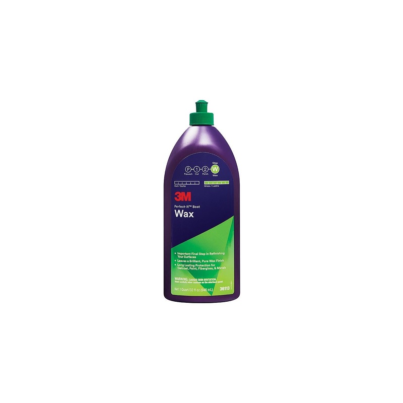 3M 36113 Perfect-It Boat Wax, Qt.