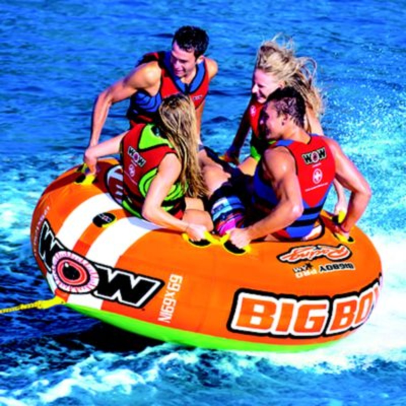 WOW Watersports 15-1130 151130 69″ Big Boy Racing Open Top Tube, 1-4 Riders