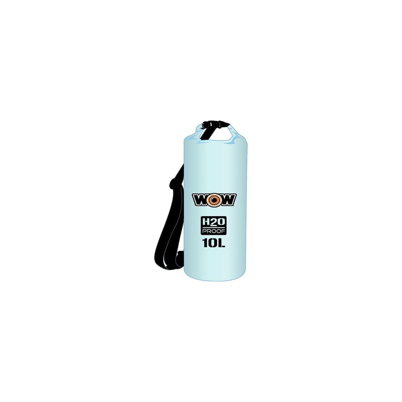 WOW Watersports 18-5070C H2O Proof Drybag w/Shoulder Strap, 10L Clear