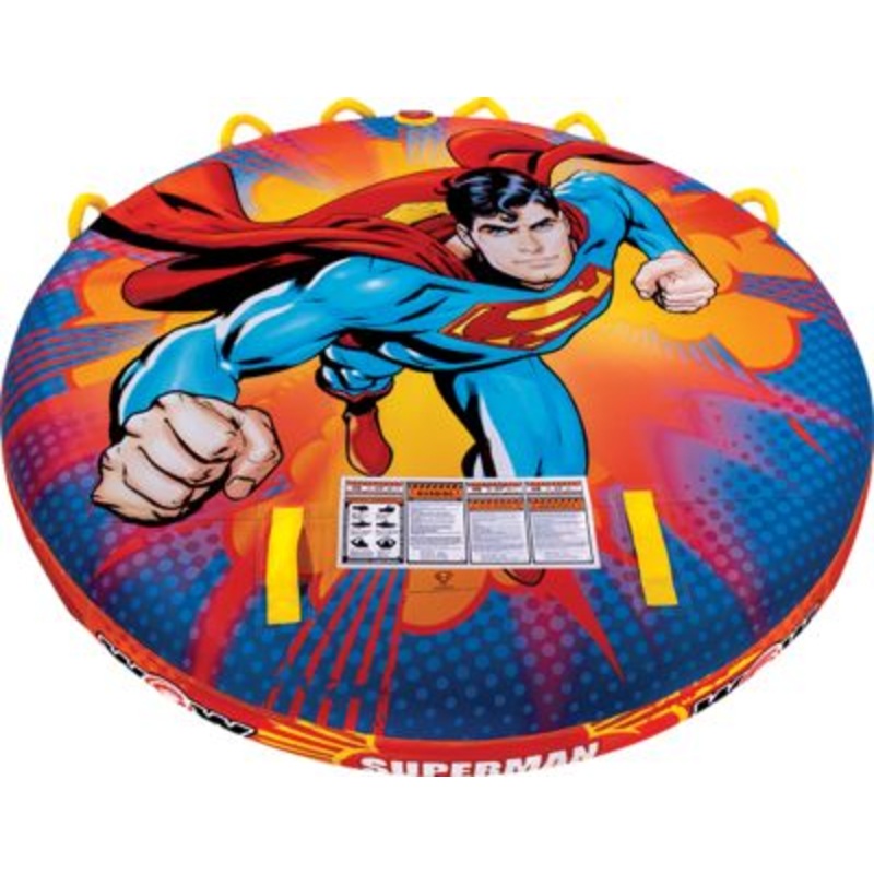 WOW Watersports 22-WTO-3928 22WTO3928 Superman Soft Top Decktube Towable, 1-3 Riders