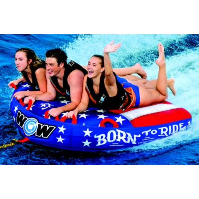 WOW Watersports 22-WTO-3982 22WTO3982 Born To Ride Towable, 1-3 Riders