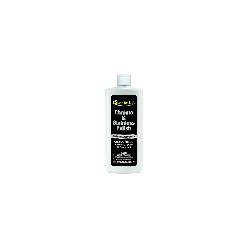 Star brite 82708 Chrome & Stainless Steel Polish, 8 oz.
