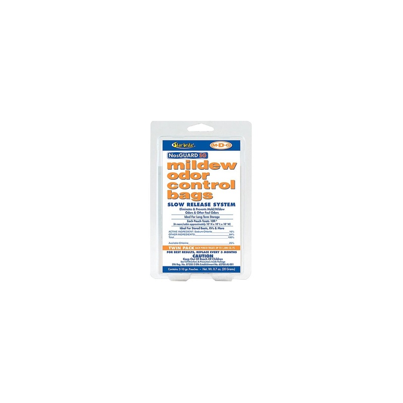 Star brite 89950 M2DG Slow Release Mildew Odor Control Bags, 10 Grams, 2/Pk