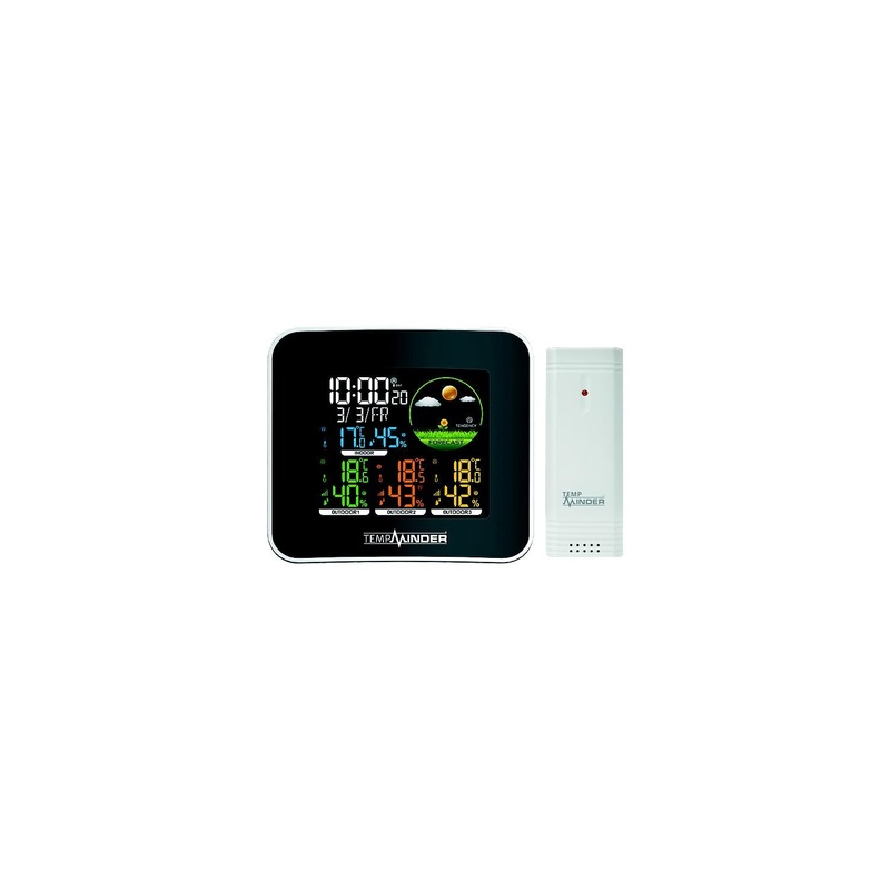 Minder Research TM22292VP Tempminder Color 4-Zone Weather Station