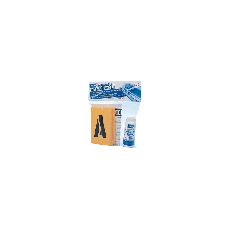 MDR MDR-782W Inflatable Boat Numbering Kit, White