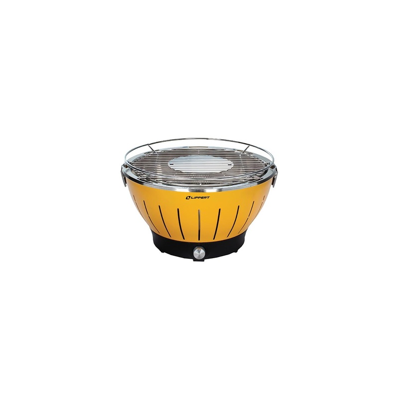 Lippert 2021106514 Odyssey Portable Charcoal Grill, Amber