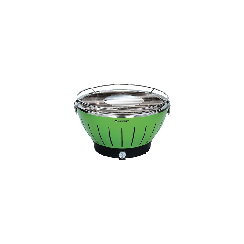 Lippert 2021106516 Odyssey Portable Charcoal Grill, Green