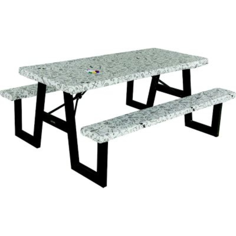 Lippert 2023051696 Vinyl Tablecloth with Bench Covers, Color Escape
