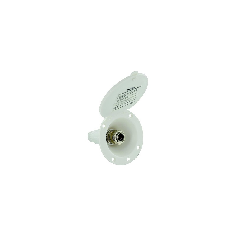 Valterra PF147005 Spray-Away Quick Connect Port, White