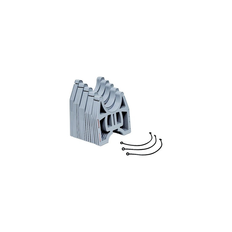 Valterra S1000GLO 10′ Low Profile Slunky RV Drain Hose Support, Grey