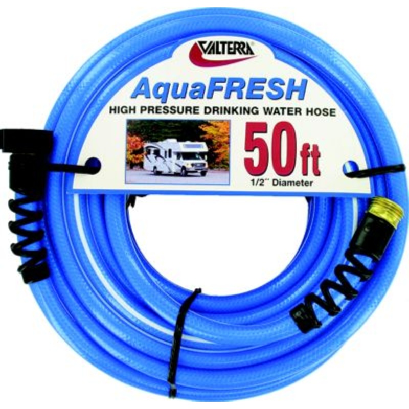 Valterra W01-8120 W018120 Blue AquaFresh High Pressure RV Drinking Water Hose, 1/2″ x 10′