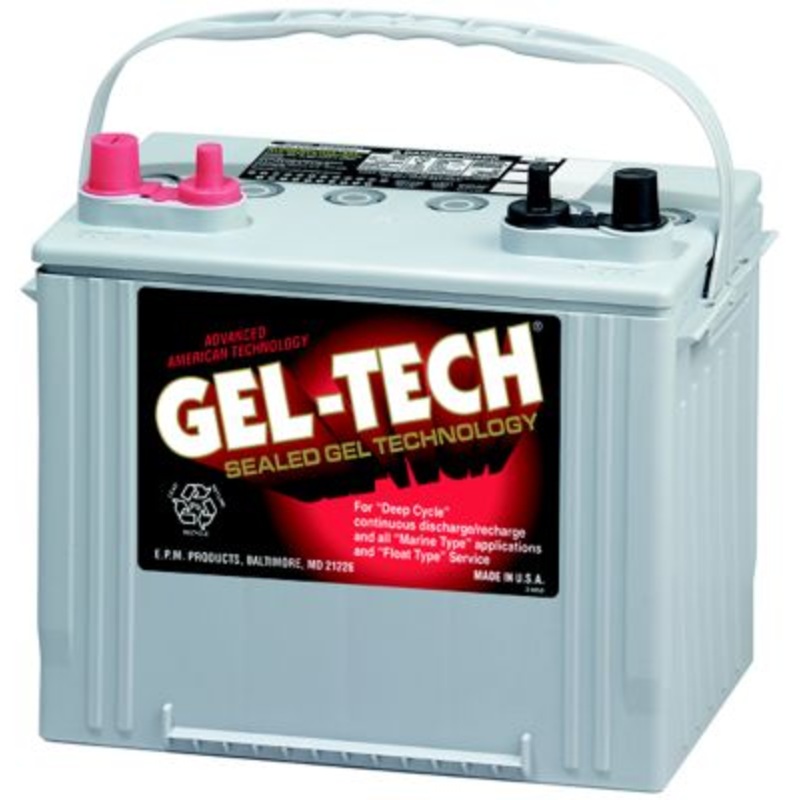 Midstate Battery 8G24M Gel Tech Dryfit 12 Volt