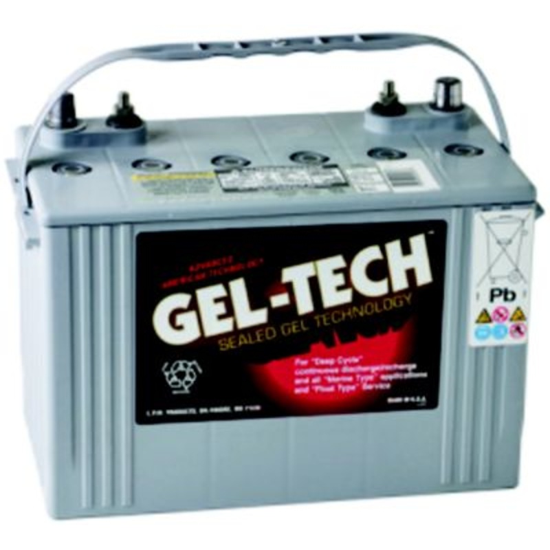 Midstate Battery 8G27M Gel Tech Dryfit 12 Volt