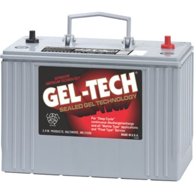 Midstate Battery 8G31DT Gel Tech Dryfit 12 Volt