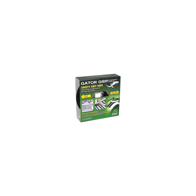 Lifesafe RE142 Life Safe Gator Grip Anti-Slip Safety Grit Tape 2″ x 60′ Black