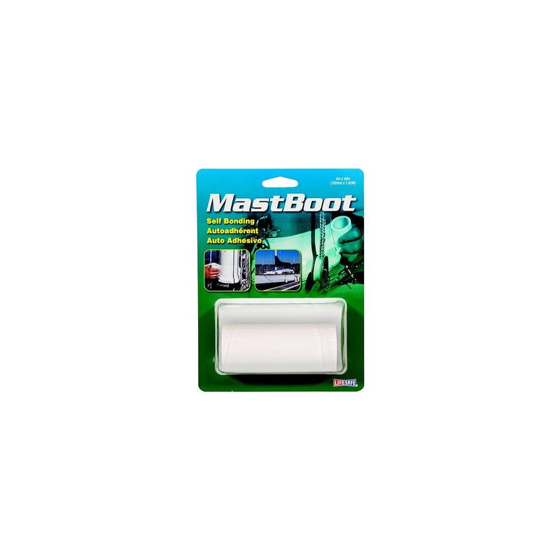 Lifesafe RE3940 Life Safe MastBoot Tape, 4″ x 40″, White