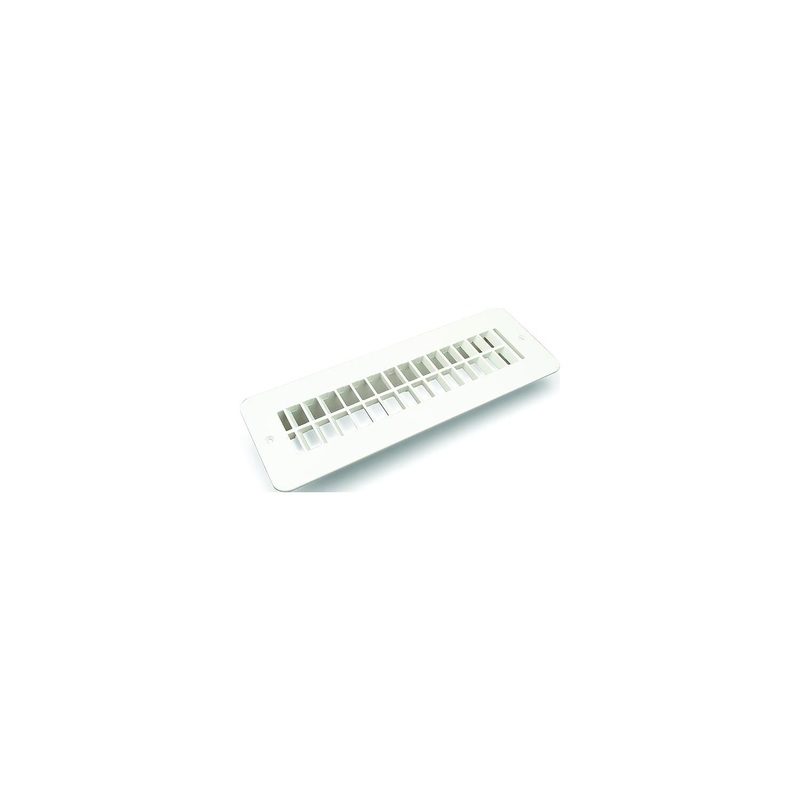 B&B Molders 94256 Floor Register, w/o Damper, Polar White