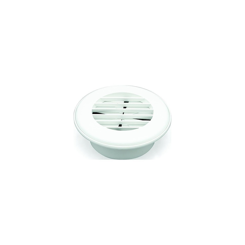 B&B Molders 94267 865-94267 Thermovent Ducted Vent, 4″ w/ Damper, Polar White
