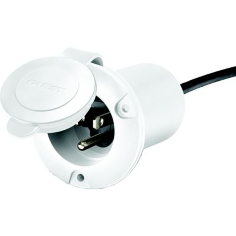 Guest Rec 150PHW Universal AC Plug Holder, White