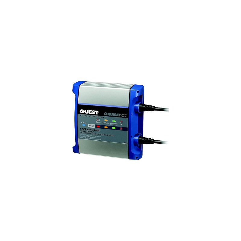 Guest Rec 2708A ChargePro On-Board Battery Charger, 5 Amps, 1 Bank