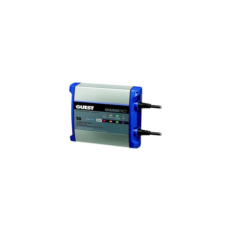 Guest Rec 2710A ChargePro On-Board Battery Charger, 10 Amps, 1 Bank
