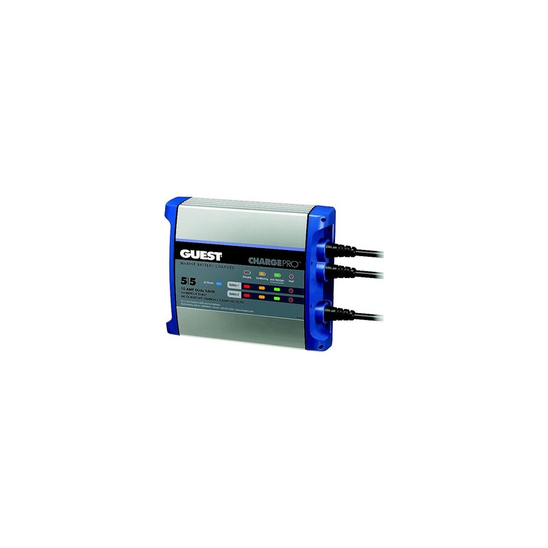 Guest Rec 2711A ChargePro On-Board Battery Charger, 10 Amps, 2 Banks