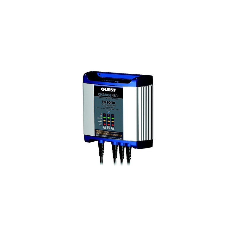 Guest Rec 2731A ChargePro On-Board Battery Charger, 30 Amps, 3 Banks