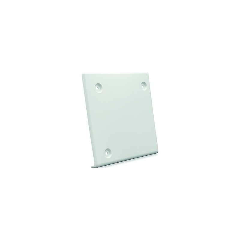 B&B Molders 94291 Square Corner Slide-Out Extrusion Cover4.75″, Polar White