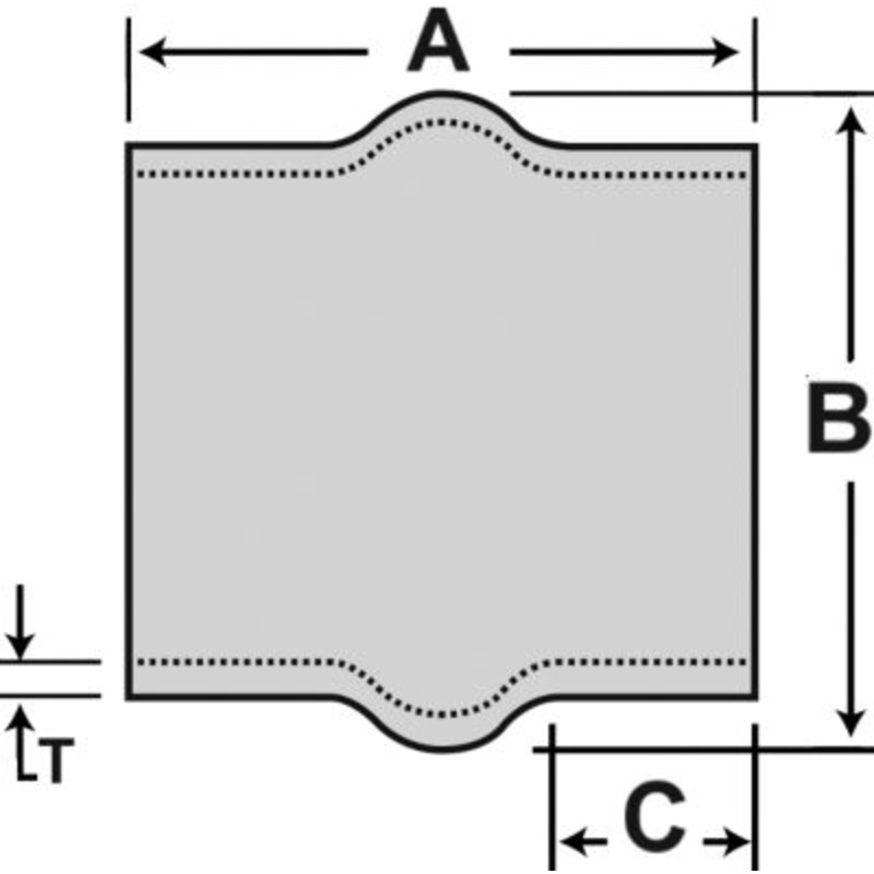 Shields Hose 16-220-4000-1 Marine Straight EPDM Rubber Hump Hose, 4″