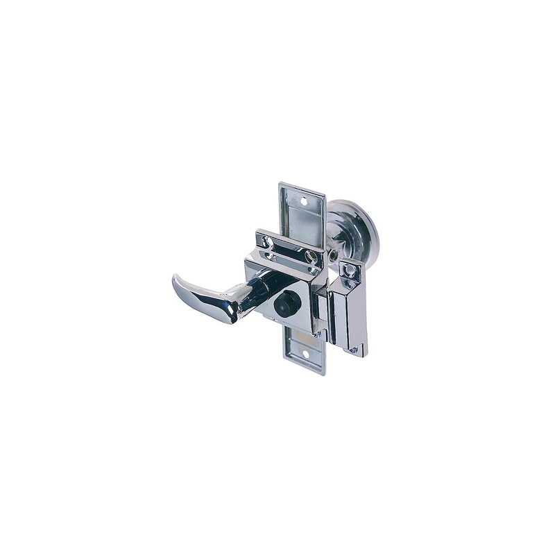 Perko 0928DP0CHR Rim Latch Set Regular Bevel w/Box Strike