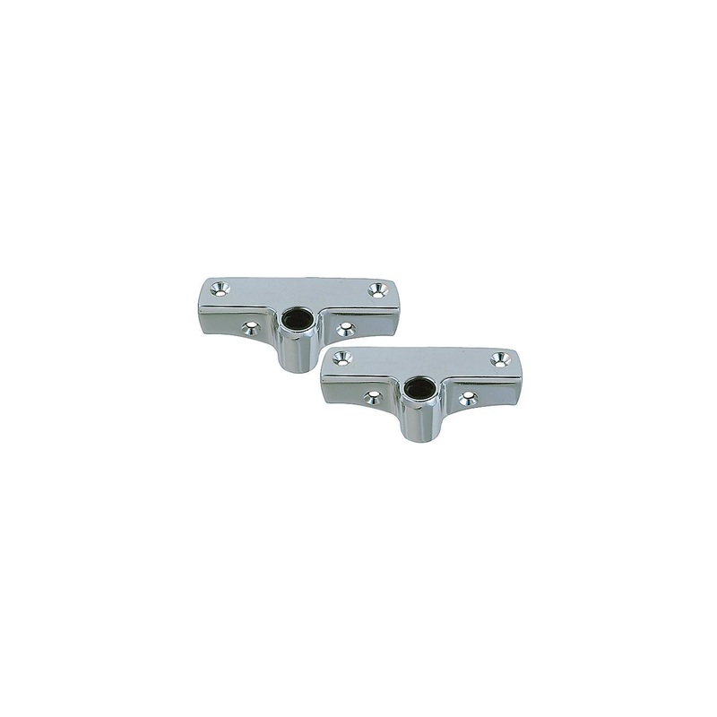 Perko 1186DP0CHR Side Mount Rowlock Sockets, Pr.