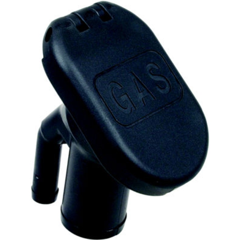 Perko 1318DPGBLK Black Plastic Gas Fill & Tank Vent w/Angled Neck