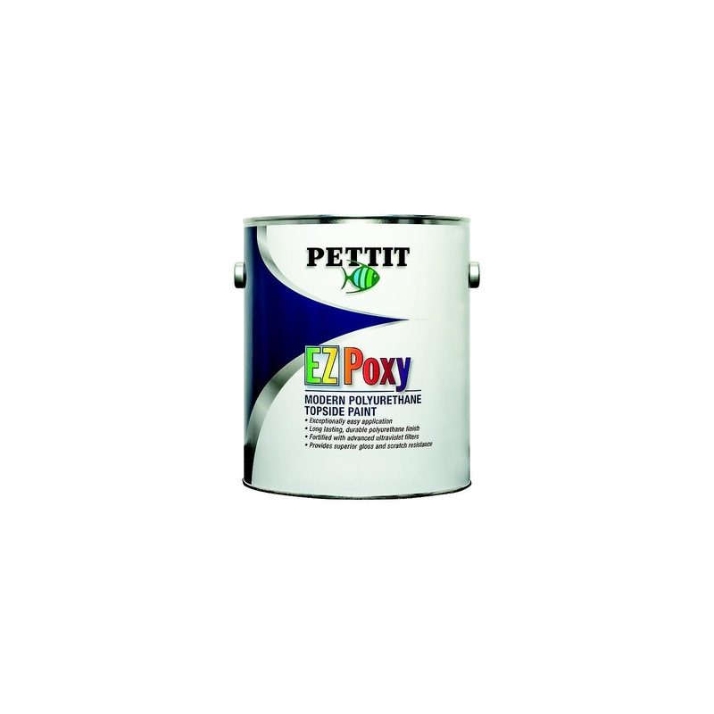 Pettit 1380108 EZ-Poxy Polyurethane Topside Finish, Black-Qt.