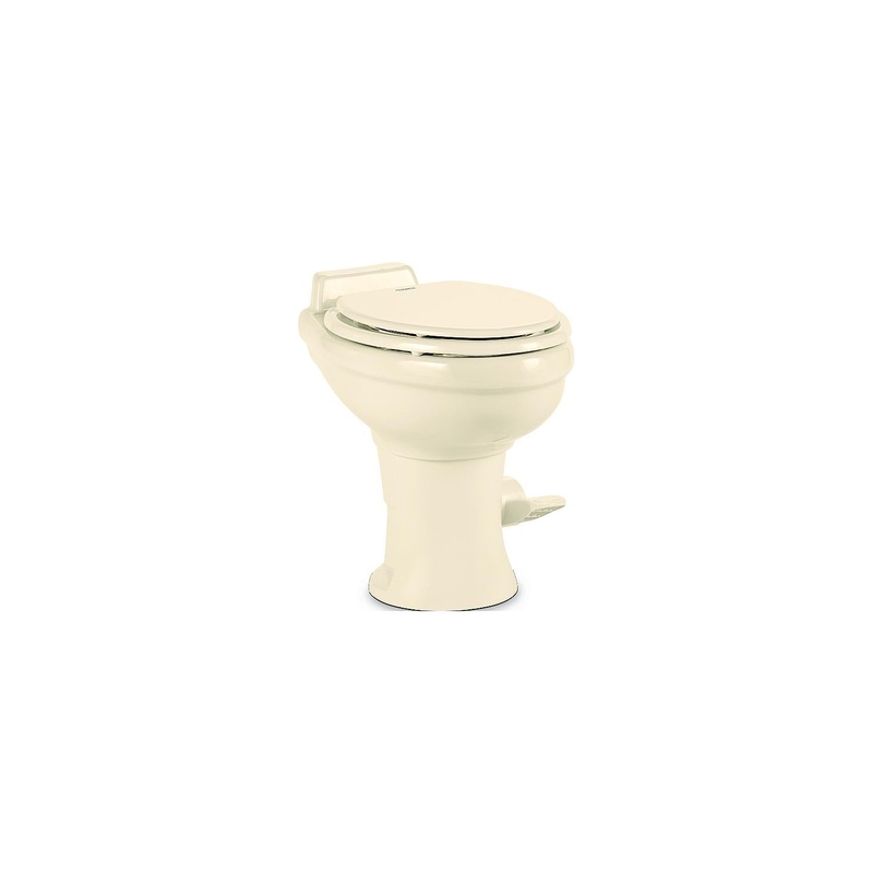 Atwood Mobile 9108781897 Dometic 320 Series Standard Height Toilet w/o Sprayer, Bone