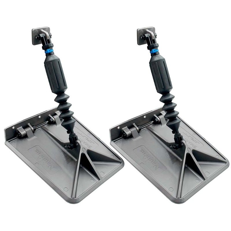 Lectrotab SX 9.5 x 10 Smart Tabs 13-15′ Boats w/30lb Actuators – 30-40HP – Gunmetal Grey [SXG9510-30]