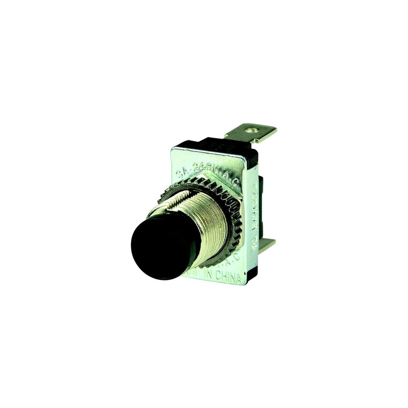 BEP 1001402 Momentary Contact Switch Off(On), Black