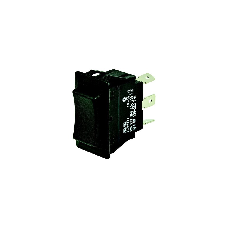 BEP 1001710 Rocker Switch, On-Off-On, SPDT, 1/4″ Blade Terminals