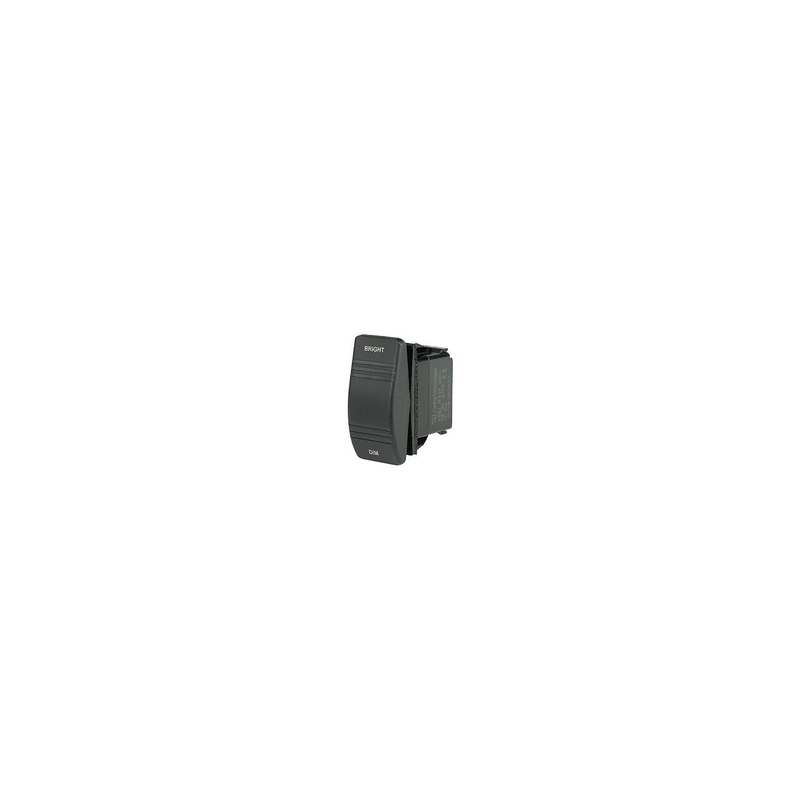 BEP 1001806 Weather Resistant Contura Dimmer Rocker Switch, (On)-Off(On), SPDT, 1/4″ Blade Terminals