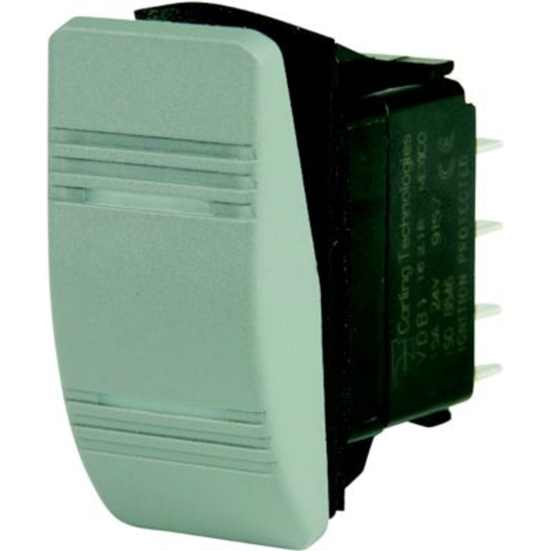 BEP 1001812 Weather Resistant Contura Rocker Switch, On-On, DPDT, 1/4″ Blade Terminals, Illuminated Amber (2 Positions)