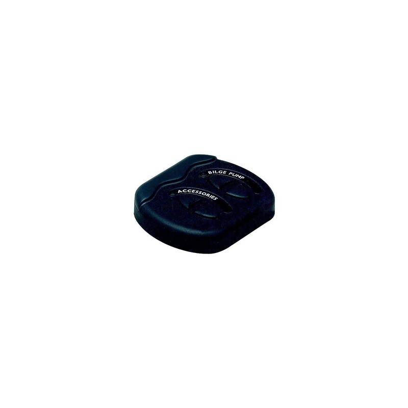 BEP CG2-2W-F Marinco Contour Generation II Sprayproof Switch Panel With Fuse(s) – Black