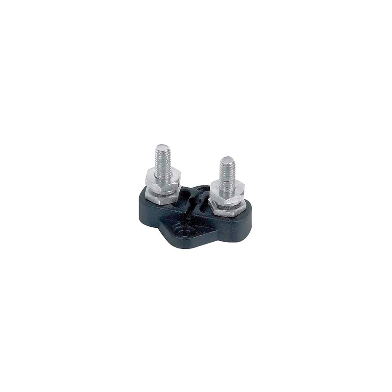 BEP IS-6MM-2/DSP Marinco Insulated Distribution Stud, Dual 1/4″ – (Black)