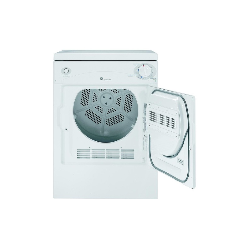 GE Appliances DSKS333ECWW Spacemaker 120V Portable Electric Dryer