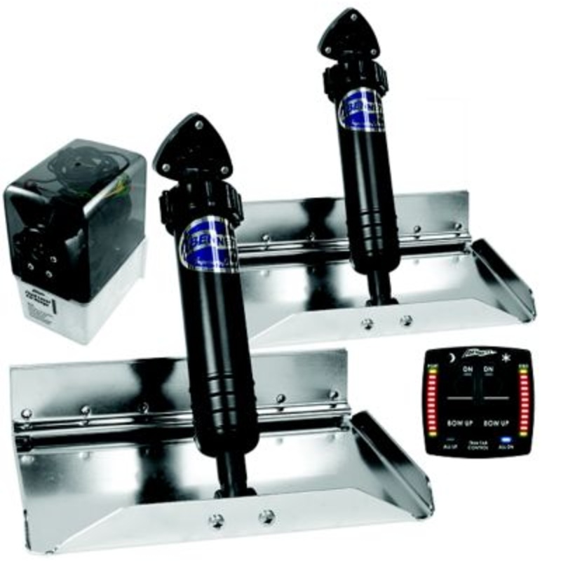 Bennett Trim Tabs 6BT-50111-76-00 ST9OBI Performance Tab System, 12″ x 9″ w/OBI9000H Control