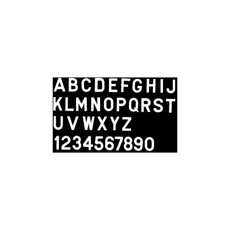 Bernard PS30WS 3″ Letter-White “S”, 10 Pack