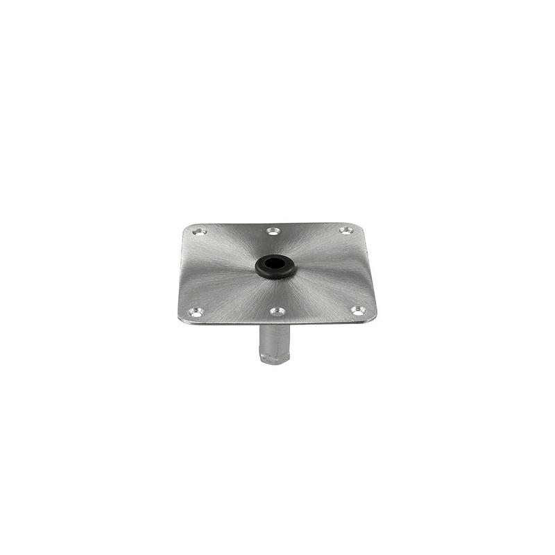 Wise Seating 8WD3000-2 8WD30002 SS Threaded Kingpin Base Plate, 7″ x